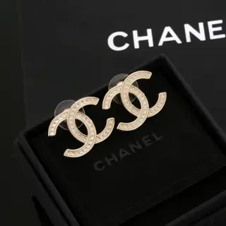 Chanel gold earrings