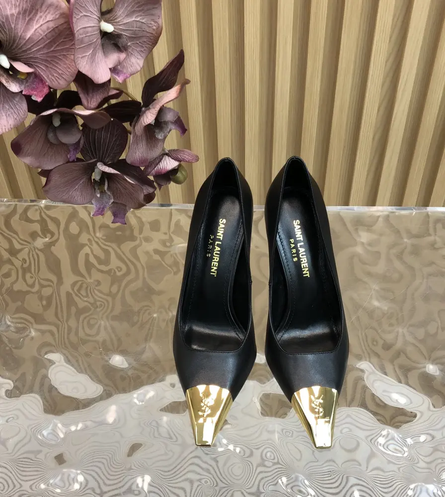 Top quality Saint Laurent / Saint Laurent Lee metal buckle shoes