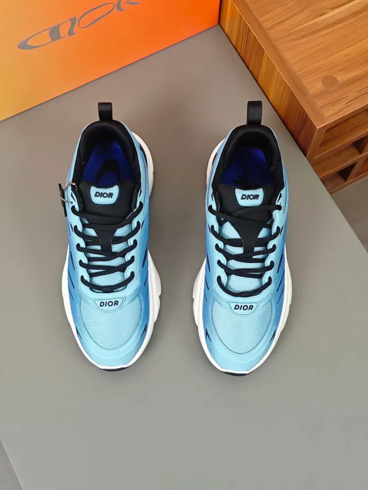 Dior Chrono series thick-soled mesh color-blocked running shoes