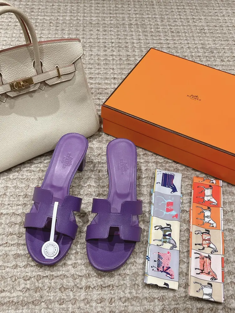 Hermes Palm print Heels