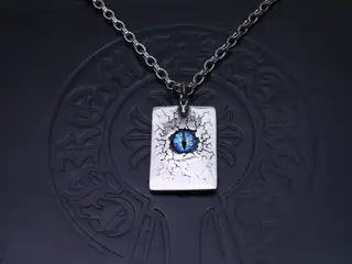 Chrome hearts Chrome Hearts Letter Chain Dark [Letter Riot] Original etched letter
