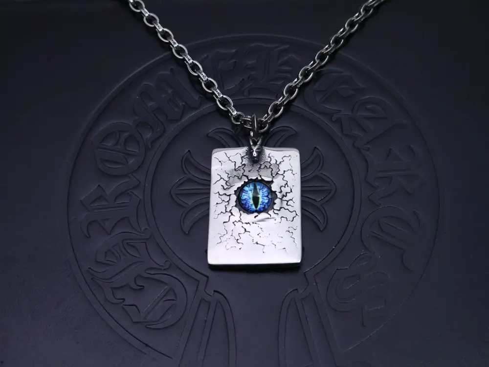 Chrome hearts Chrome Hearts Letter Chain Dark [Letter Riot] Original etched letter