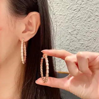 Bvlgari snake stud earrings capture the charm