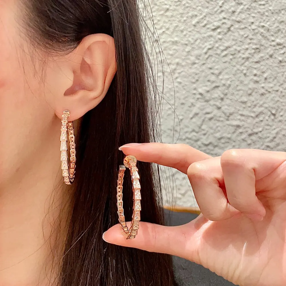 Bvlgari snake stud earrings capture the charm