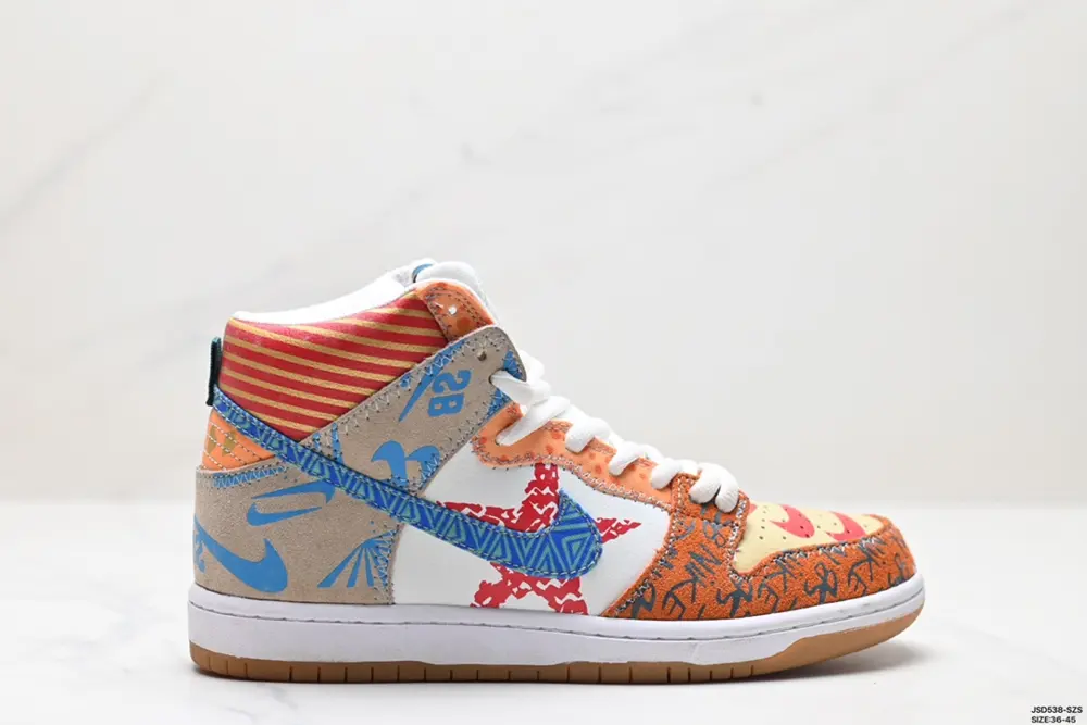 Nike Dunk SB High Thomas Campbell What The Dunk Graffiti Anti-slip Breathable 918321
