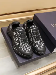 Dior classic casual shoes Italian original brand totem cloth sewn with brand cloth label