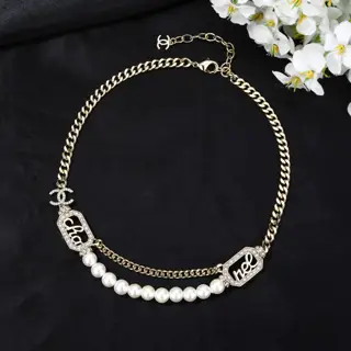 Chanel Double C clavicle necklace