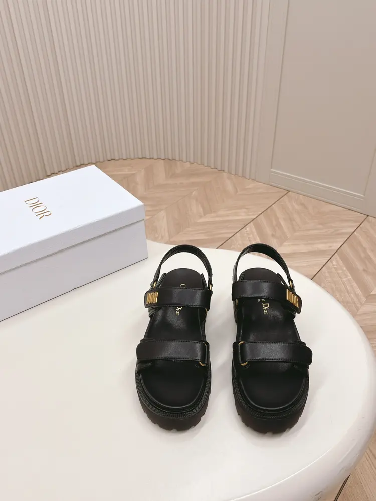 Dior classic Velcro high-heeled sandals and slippers series original replica high version
