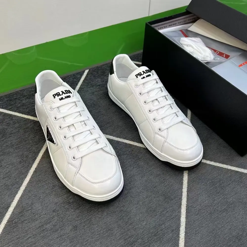 Prada men’s leather sneakers