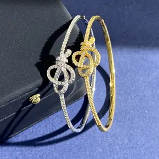 Tiffany Keys Tiffany TFN Korean exquisite diamond key knot bracelet Brass material