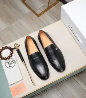 Hermès business leather shoes Material: original soft calfskin