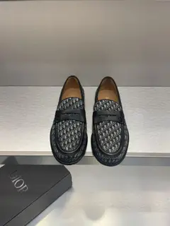 Dior Leather Loafers with Large Leather Soles