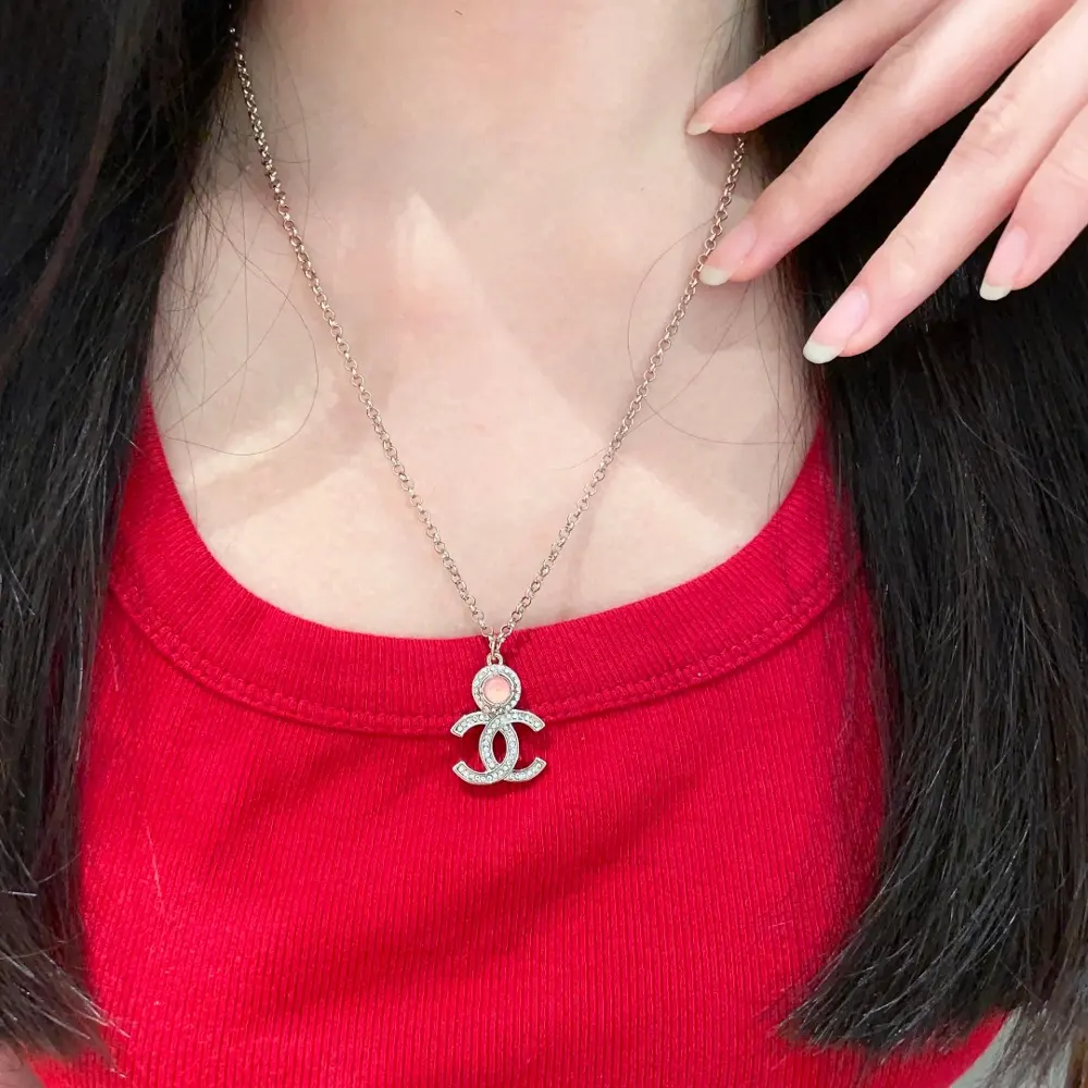 Chanel vintage letter necklace