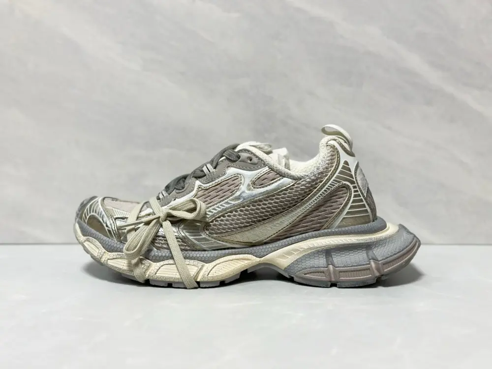 Balenciaga 3XL mesh lace-up distressed low-top dad shoes for men and women