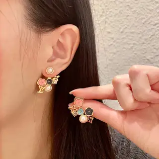 Louis Vuitton classic monogram earrings