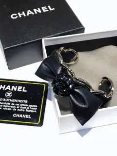 Chanel Camellia Braided Earrings