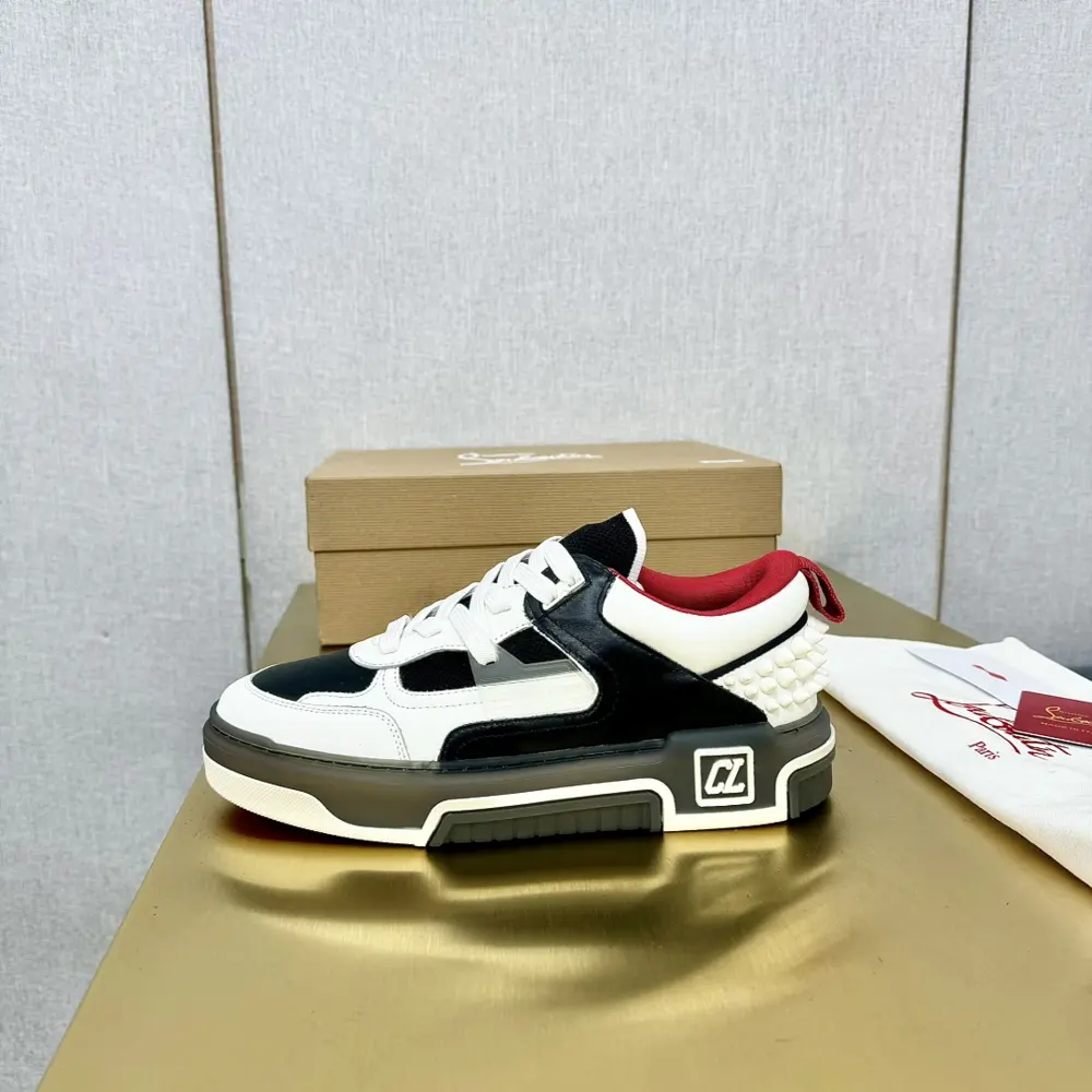 Christian Louboutin ASTROLOUBI unisex thick-soled sneakers with red soles are a perfect