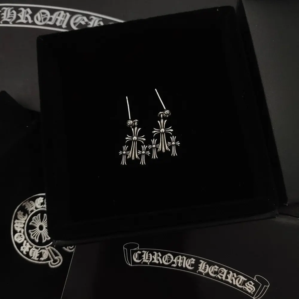 Chrome Hearts cross earrings