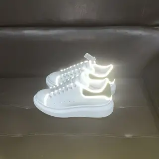 Alexander McQueen thick-soled white shoes
