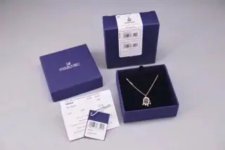 Swarovski Gold Birdcage Clavicle Necklace