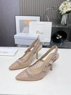 Dior embroidered high heels