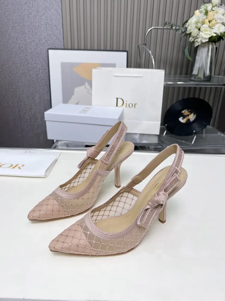 Dior embroidered high heels