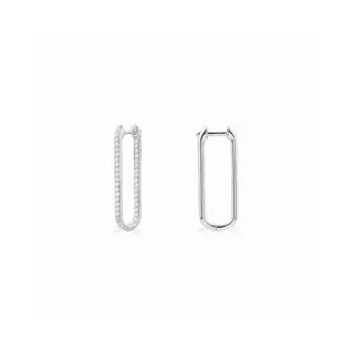 Apm monaco rectangular geometric square earrings long