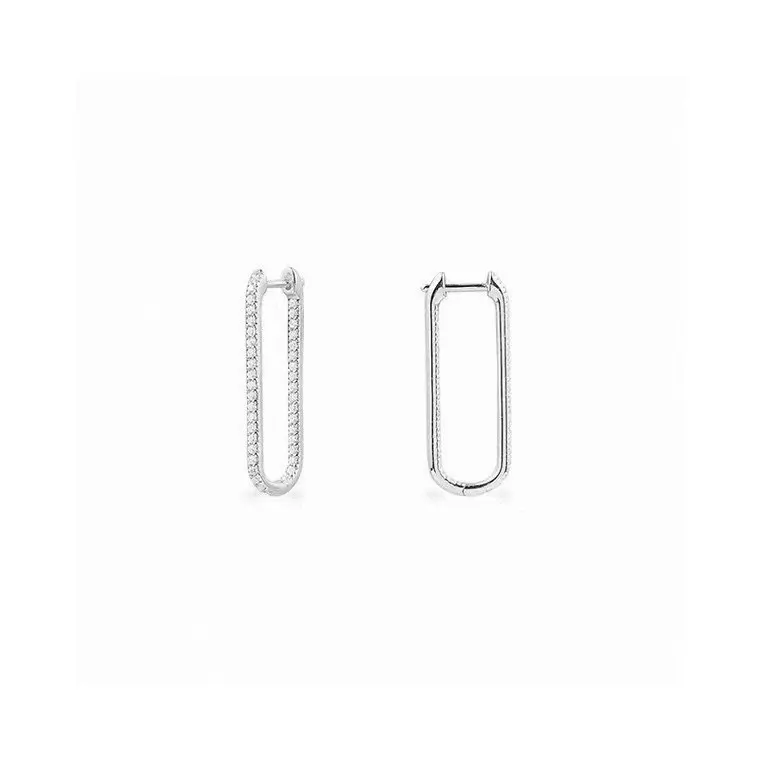 Apm monaco rectangular geometric square earrings long