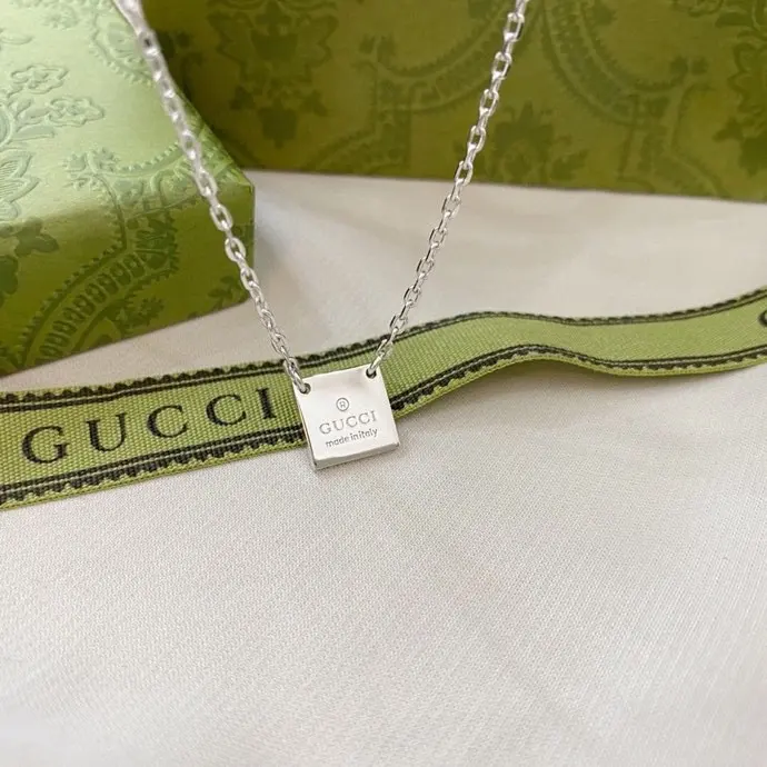 Gucci small square necklace