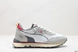 PUMA Rider FV Ivy League fabric leather retro easy to wear shock-absorbing wear-resistant 387672