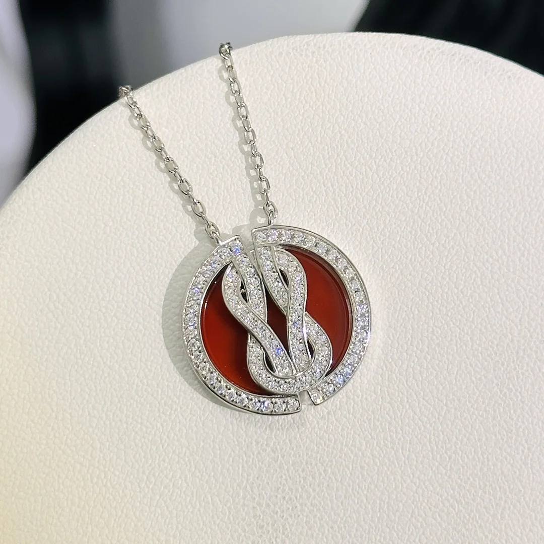 Fred Infinity Series New Year Limited Edition Red Agate Necklace