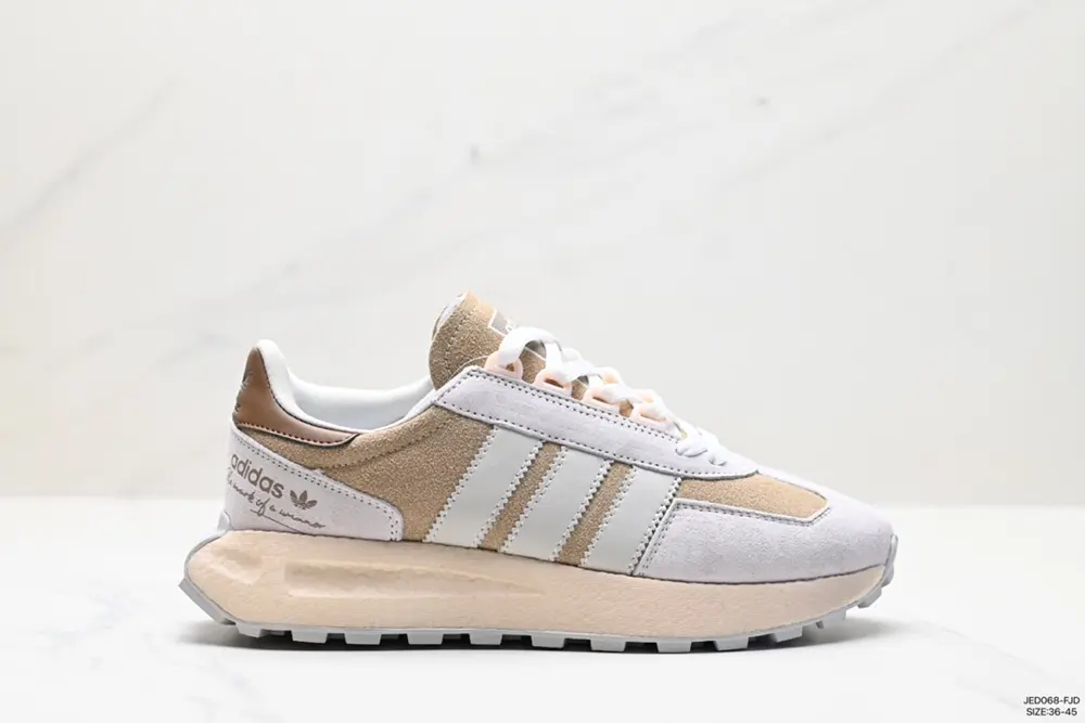 Adidas New Trefoil Thick-soled RETROPY E5 White Dark Blue The new low-top classic sneakers HQ6886