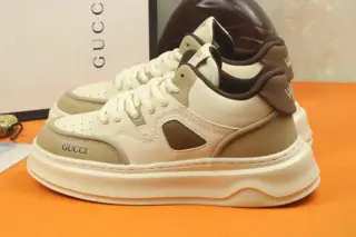 Gucci high-top casual shoes are featured on the cover of Italian men’s shoes fashion