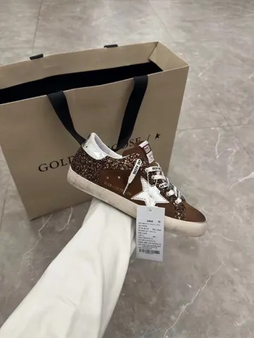Golden Goose Silver Tail Pony Hair Star Couple Style Shoes