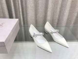 Jimmy Choo 24s new Mary Jane rhinestone shoes