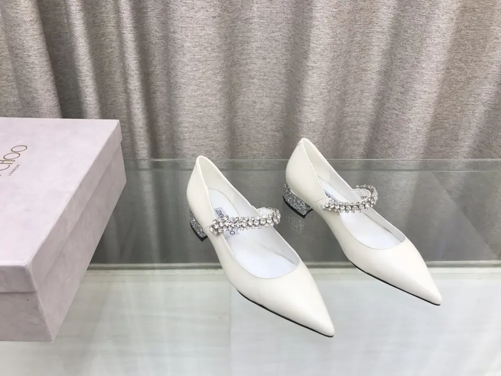 Jimmy Choo 24s new Mary Jane rhinestone shoes