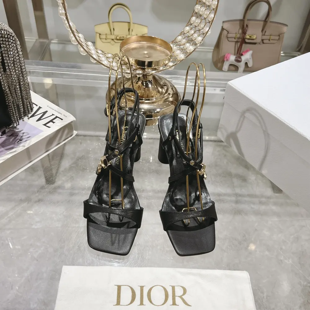 Dior 2024 Spring and Summer New Haute Couture Series C’est Thick Heel Square Toe Women’s