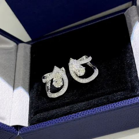 Chaumet Egret Tiara Water Drop Earrings