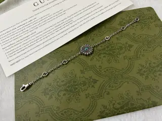 Gucci turquoise sunflower bracelet Length: 16-17-18CM