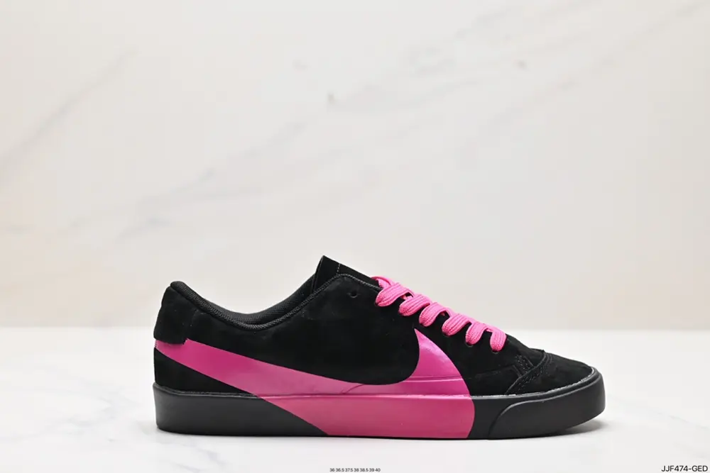 Nike Blazer City Low LX Nike Spring Hot Sale Suede Upper Black and White Retro Big Hook AV2253-600