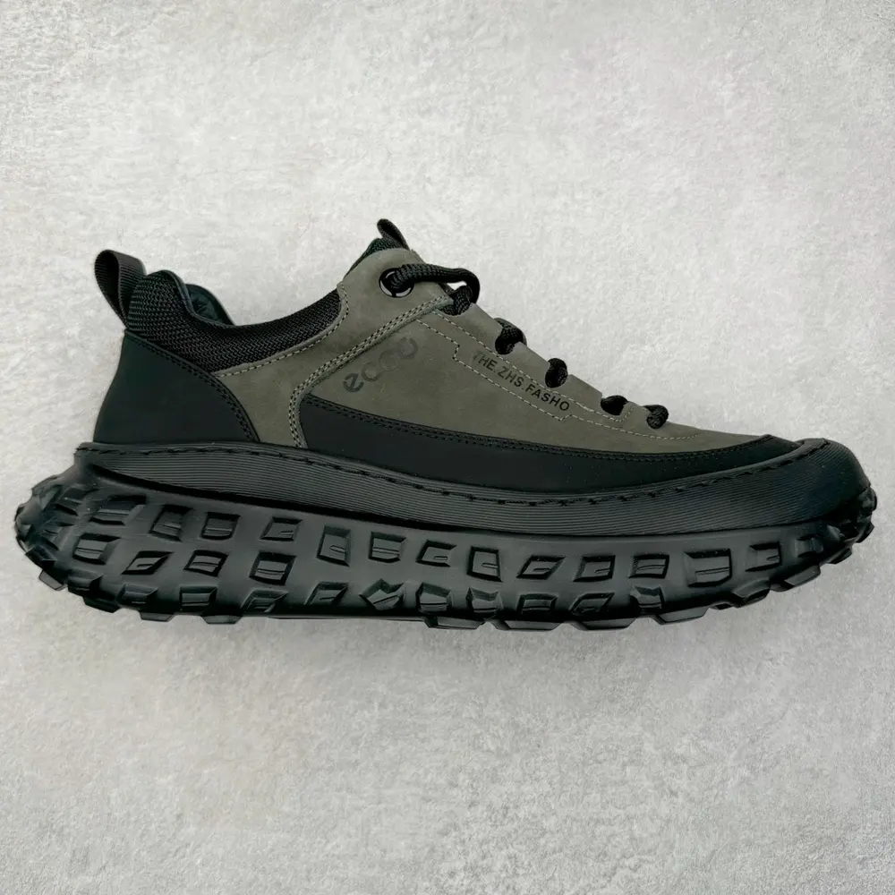ECCO Men’s new sports hiking shoes Lightweight shock-absorbing cowhide wear-resistant