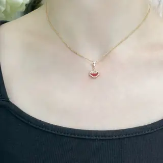 Qeelin Kirin mini Ruyi necklace