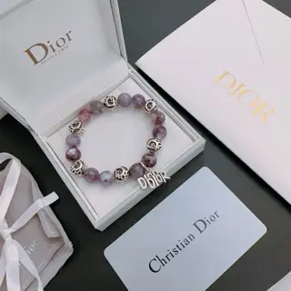 DIOR Multi-element agate Thai silver style bracelet