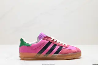 Gucci x Adidas Originals Gazelle INdoor clover casual non-slip wear-resistant low-top