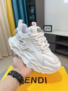 Fendi casual shoes Original high quality Upper imported cowhide upper stitching leather