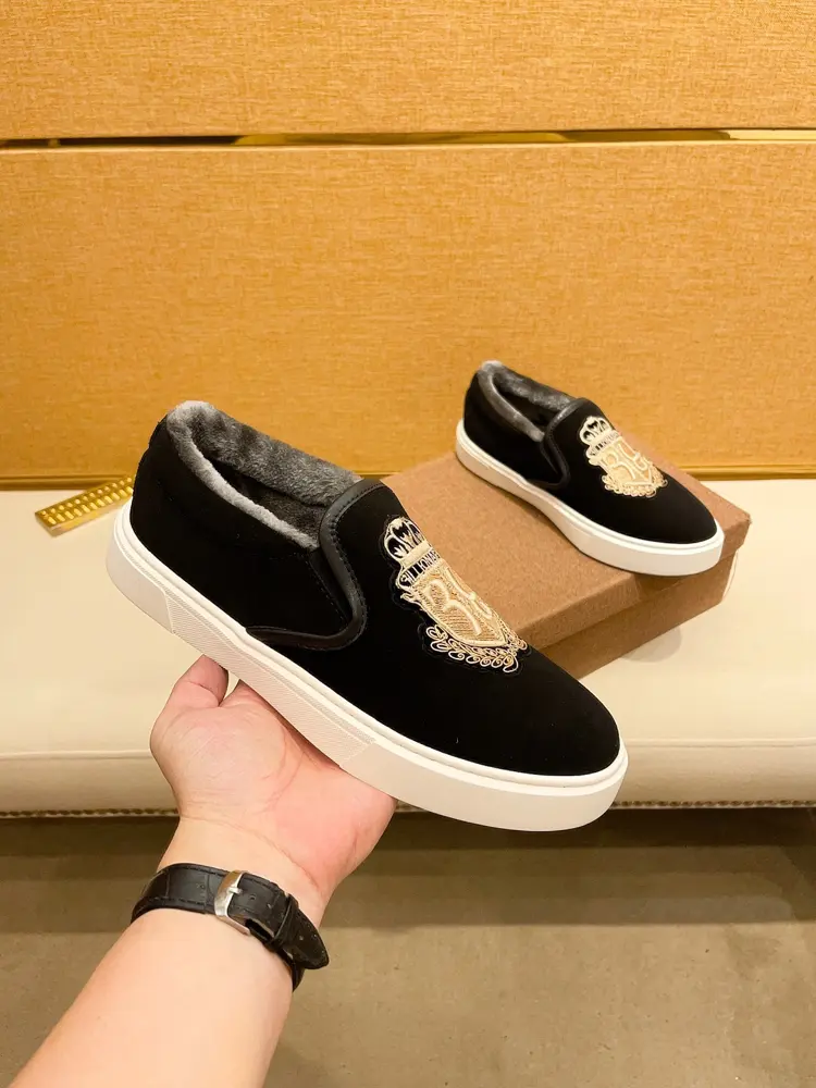 Gucci casual shoes imported cowhide with sheepskin lining + original wear-resistant