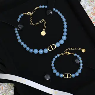 Dior CD Candy Pearl Set Necklace