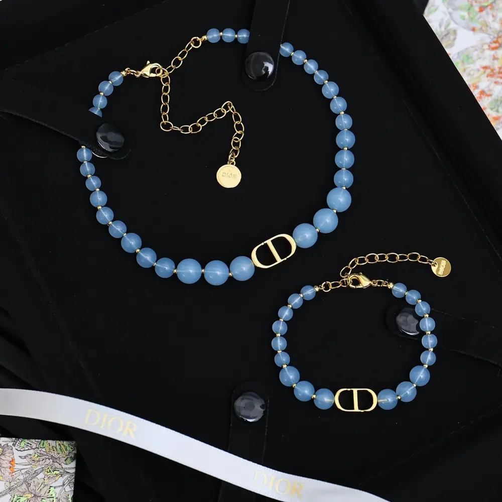 Dior CD Candy Pearl Set Necklace