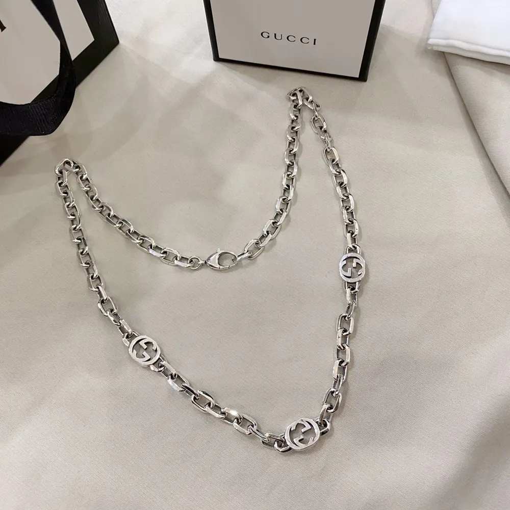 Gucci Double G Interlocking Re-edition Necklace
