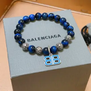 Balenciaga natural tiger eye stone Balenciaga bracelet Tiger eye stone Thai silver style